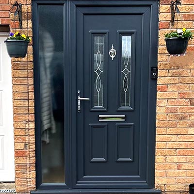 Upvc grey door