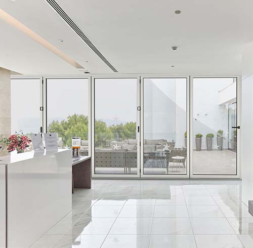 White bifolds